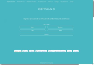Listen to Ambient Sounds with Music - Deepfocus.io