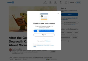 After the Gold Rush: What Degrowth Can Teach Us About Micro‑Credentials