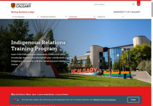 Indigenous Relations Training Program | Writing Symbols Lodge | University of Calgary