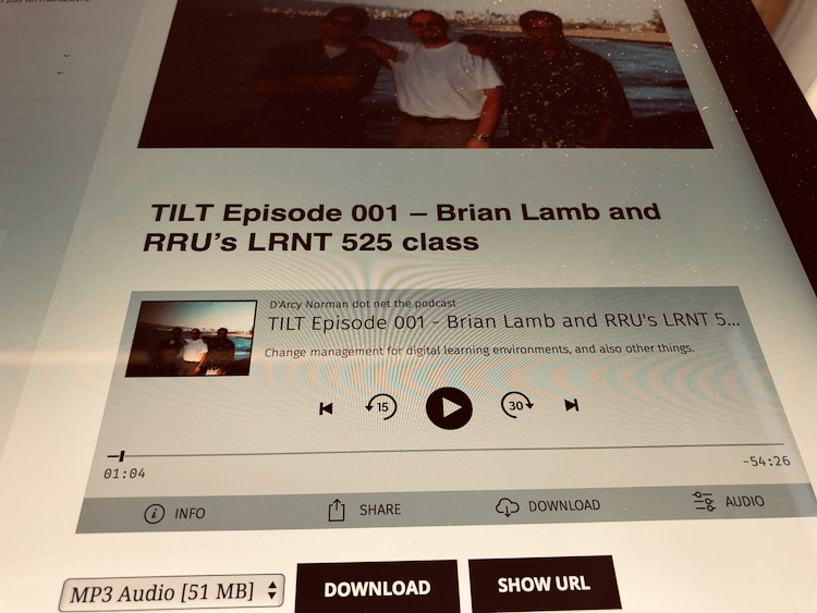Brian Lamb and RRU's LRNT 525 class artwork