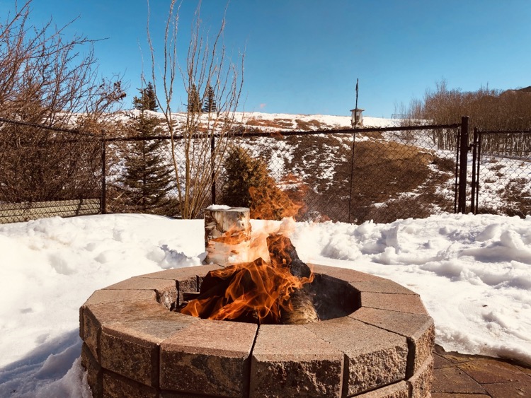 Early spring fire
