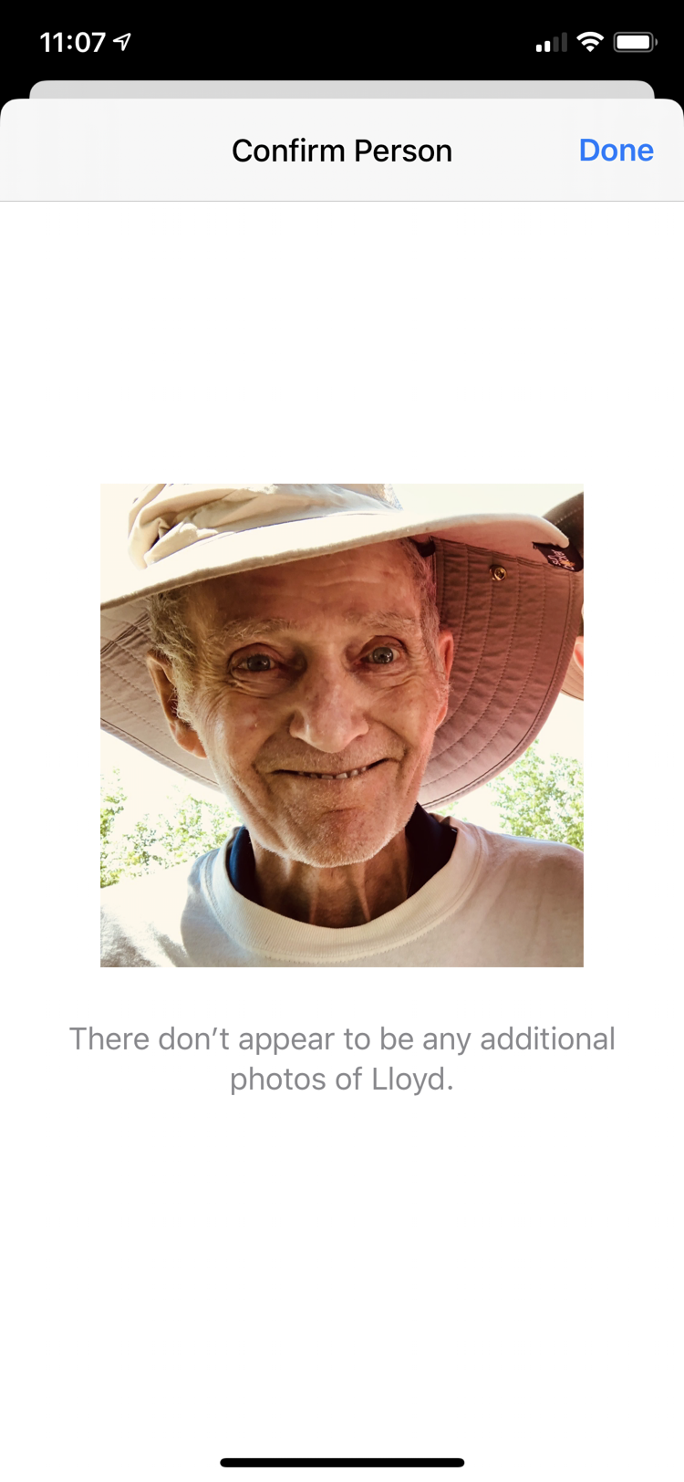 No more photos to confirm