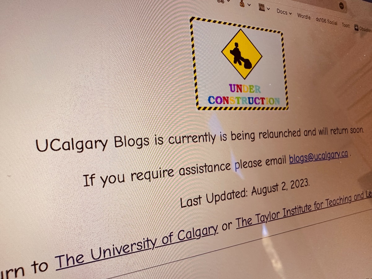 ucalgaryblogs is down for maintenance