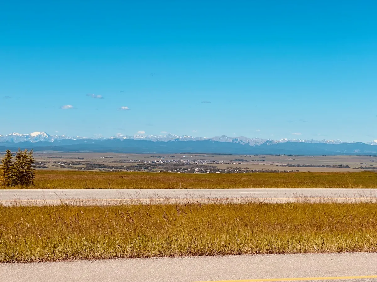 blue sky and rockies