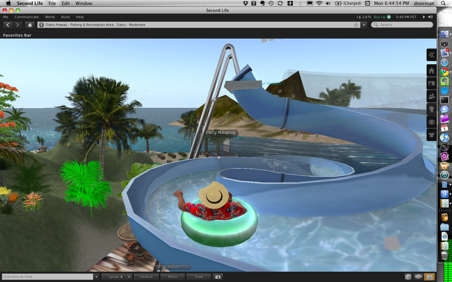 watersliding
