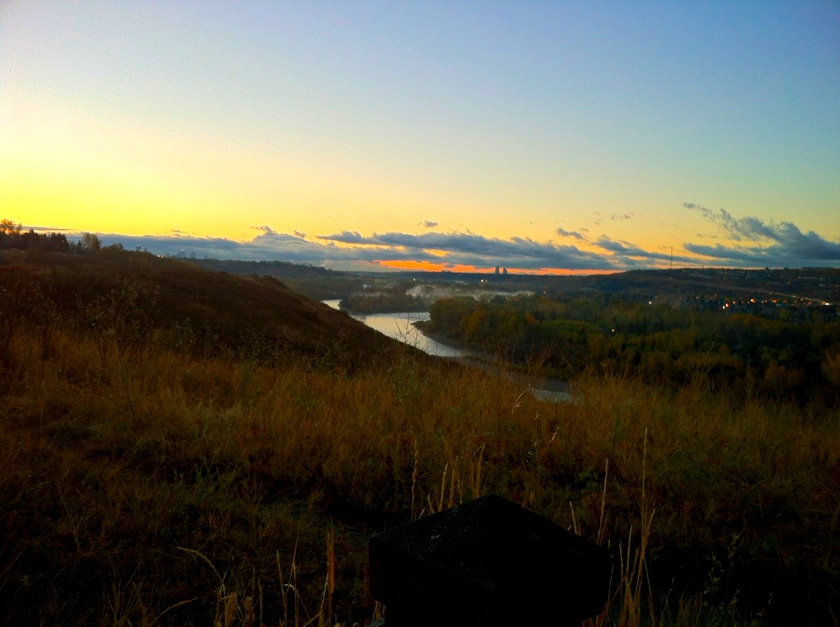 Dawn mist on the river