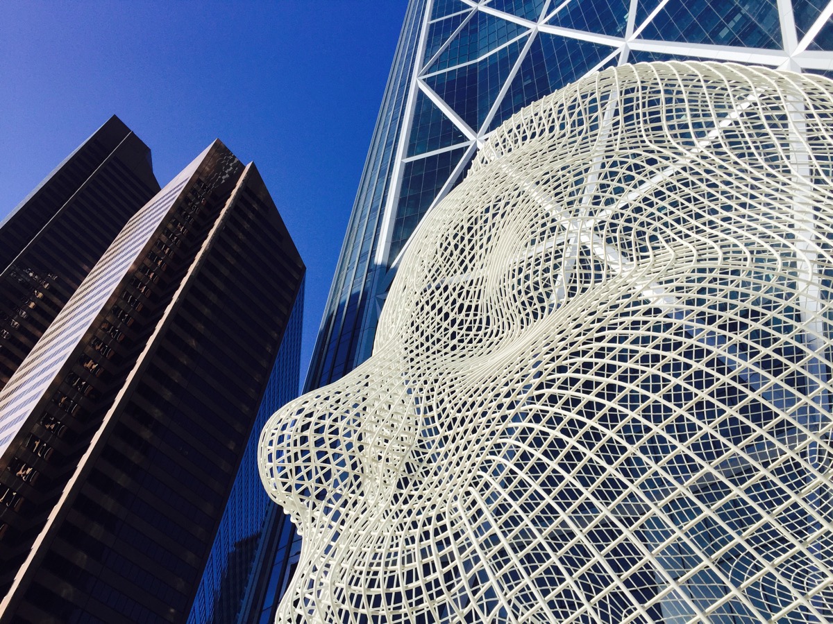 Big Giant Head and blue sky